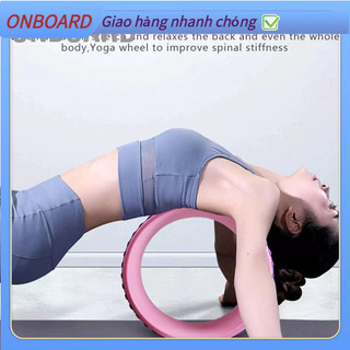 Vòng tập yoga, vòng yoga pilates nhựa abs 32cm tập lưng cao cấp chính hãng yoga wheel onboard a.