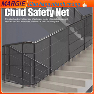 Lưới an toàn trẻ em chịu thời tiết bảo vệ trang trí lan can cầu thang cho hành lang ban công 9.8ft MARGIE