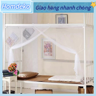 Mùng dây tuyn hoa, Màn tuyn hoa dầy dặn, Mùng ngủ có cửa và không cửa chống muỗi cao cấp đủ kích thước, 4 góc Lưới trắng Homdeko O.