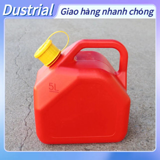[Hàng Sẵn] Bình gas 5L 1.3 gallon ABS Rò rỉ miễn phí chứa xăng di động màu đỏ có ống thoát Dustrial