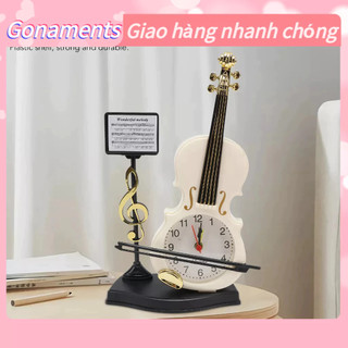 Đồng hồ báo thức để bàn hình cây đàn violin sáng tạo Gonaments S.