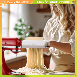 EverythingWell Máy làm mì ống với 8 cài đặt độ dày có thể điều chỉnh Thiết bị nhà bếp