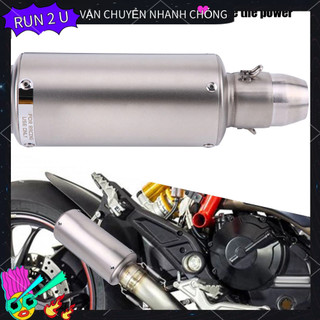 Thonglor Universal 51mm Xe máy Trượt trên Bộ giảm thanh ống xả phía sau Ống ride 2 u