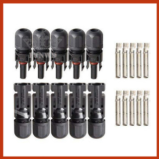 Set 10 đầu nối dây cáp MC4 cho tấm pin năng lượng mặt trời
