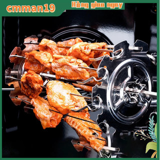 Gowildcamping lò nướng bbq cây nấm xoay xiên que kim lồng kebab thịt inox dụng cụ cho điện cmman