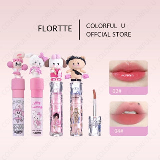 FLORTTE MIKKO Son môi dạng thấu kính băng Son môi bóng nước