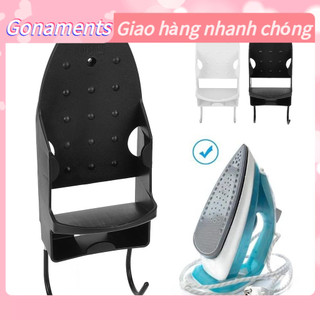 Gonaments Giá đỡ bàn ủi điện Chịu nhiệt 2 trong 1 bảng sắt treo tường có móc cho phòng tắm gia đình