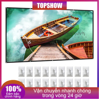 Màn hình máy chiếu 150 inch 16: 9 hd 4k hai mặt chống trầy xước có móc treo