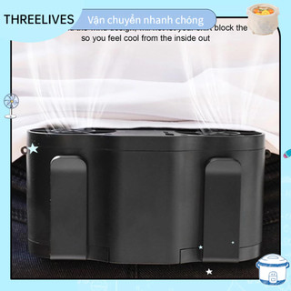 Quạt treo eo 10000mah quạt nhỏ cầm tay máy tính 3 trong 1 để bàn mini cầm tay usb kiểu kẹp threelives