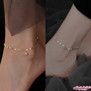 👾miua Lắc Chân Đính Quả Cầu May Mắn Đơn Giản Quyến Rũ Phong Cách Hàn Quốc Dành Cho Nữ