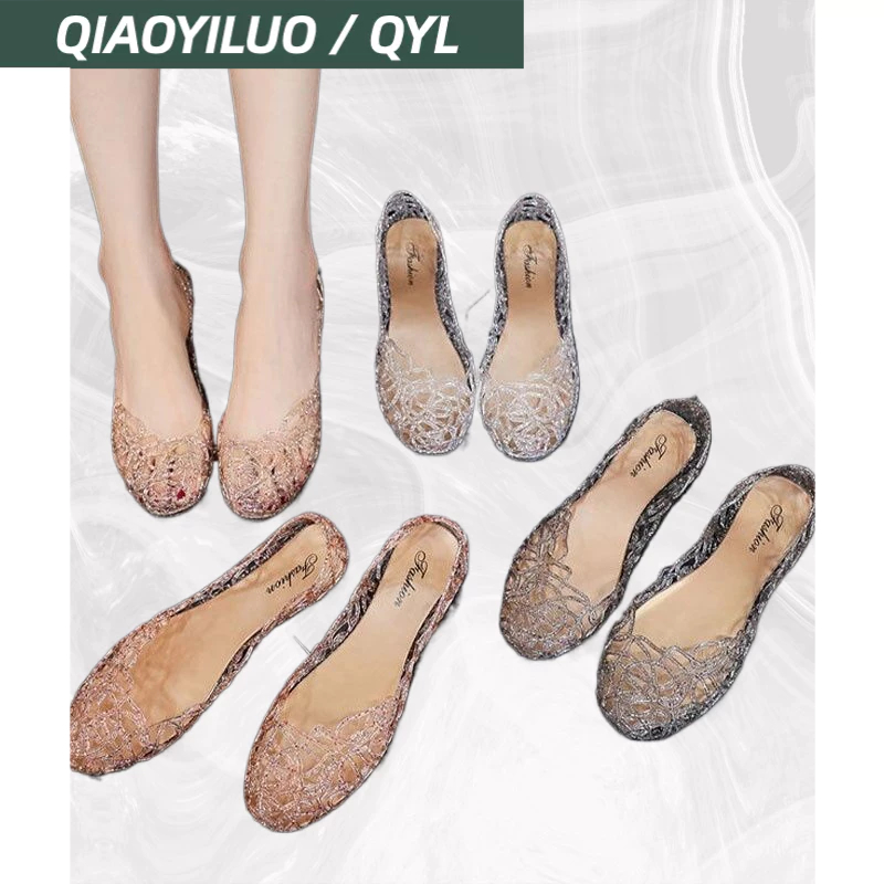 Giày Búp Bê Nhựa Thời Trang Nữ