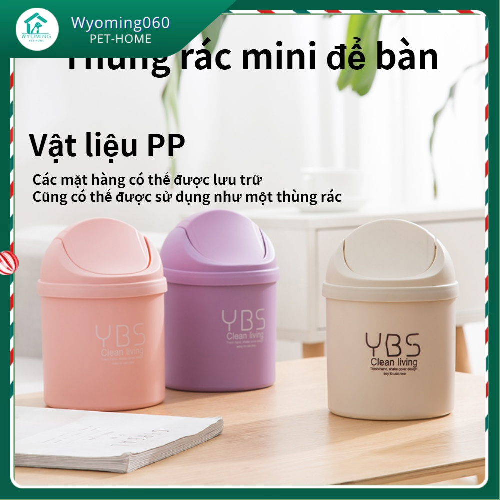 Thùng rác mini để bàn dễ thương