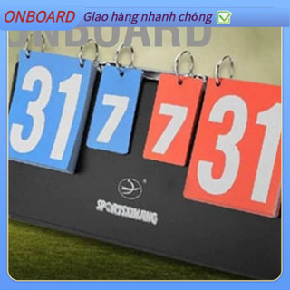 OnBoard Bảng điểm 4 chữ số-Tấm màu sáng-Lật mượt cho bóng rổ
