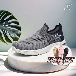 Giày Đế Dày Nam Mùa Xuân Mùa Hè 2024 Phong Cách Mới Người Trung Niên Người Cao Tuổi Slip-on Giày Lười Lưới Thoáng Khí Giày Thường Cross @