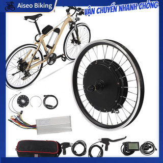 Bộ chuyển đổi động cơ bánh trước xe đạp điện 48v 1500w 20 inch với đồng hồ đo tốc độ xe đạp s866 aiseo-motor