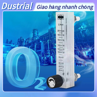 Dustrial Đồng hồ đo lưu lượng LZQ-7 2-20LPM có van điều khiển oxy/không khí/khí