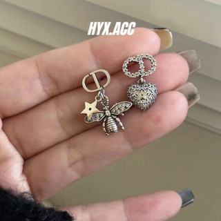 Bông tai nữ Retro Kim cương Zircon Bông tai ong Bông tai bất đối xứng