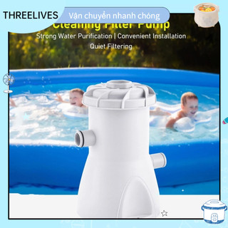 [Hàng Sẵn] Máy lọc nước kèm lõi lọc, Máy bơm lọc bể bơi 30W 800GAL hộp mực chống nước tiếng ồn thấp cho bể bơi THREELIVES