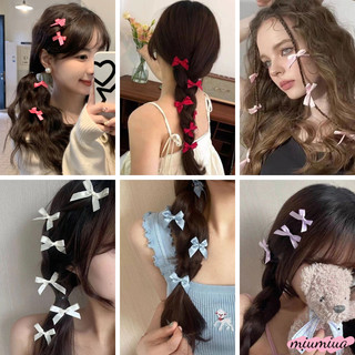 Miua🔮Kẹp Tóc Hình Nơ Ruy Băng mini Dễ Thương Phong Cách Hàn Quốc
