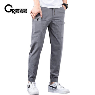 Quần nam Gksss mùa hè mỏng màu trơn đơn giản quần âu