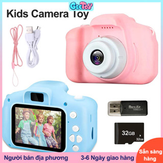 GeeToy Mini 1080P Trẻ Em Đồ Chơi Máy Ảnh Kỹ Thuật Số Đồ Chơi Độ Phân Giải Cao Chụp Hình Thẻ Nhớ 32G Đầu Ghi Hình Đồ Chơi Giáo Dục trẻ Em Quà Tặng