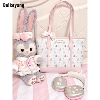  Beikeyang Phiên bản Hàn Quốc của túi Tote nữ màu hồng cô gái in hình dung tích lớn cừu hoạt hình đi lại học sinh túi đeo vai 