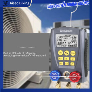 Đồng hồ đo áp suất Máy đo nhiệt độ áp suất chân không đa năng HVAC kỹ thuật số tay cầm thoải mái cho hệ thống điều hòa không khí Aiseo-Motor