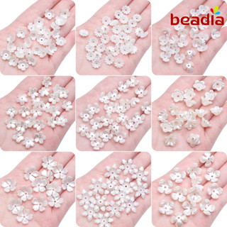Hạt Hoa Nhựa ABS Hạt Ngọc Trai Cánh Hoa Hạt Cho Vòng Tay Vòng Cổ DIY Trang Sức Làm Phụ Kiện