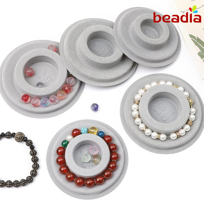 13-19cm 1 Cái / túi Chất Liệu PE Nhung Đính Hạt Vòng Tay Vòng Cổ DIY Handmade Thiết Kế Trang Sức Nền Tảng Màn Hình Nền Tảng