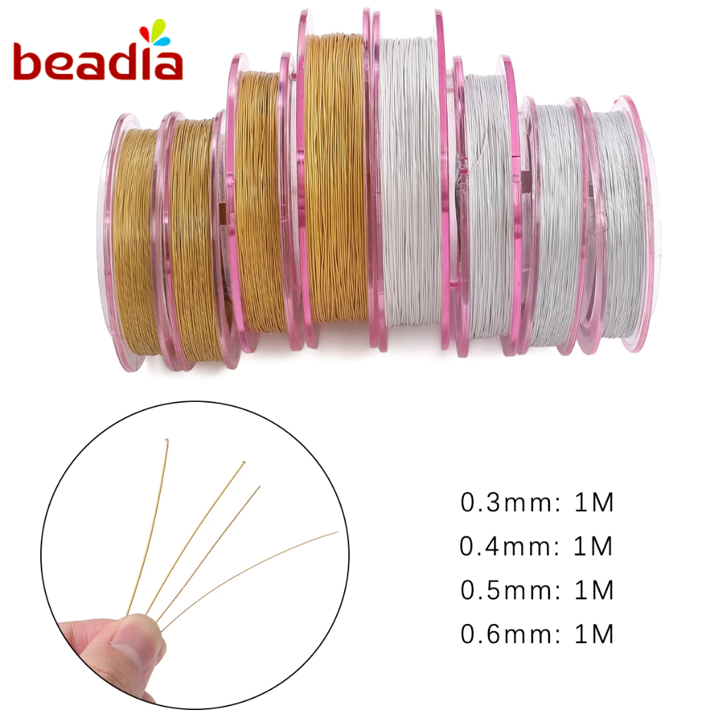 1 Mét Beadia Nhập Khẩu Nhật Bản Dây Thép Mềm Chất Lượng Cao Để Làm Đồ Trang Sức Diy