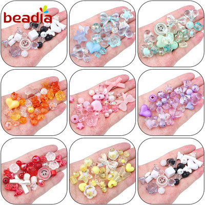 Hạt xâu Beadia bằng acrylic hỗn hợp phong cách Baroque dùng làm trang sức DIY