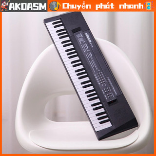 [Hàng Sẵn] Bàn phím 61 đàn piano nhựa êm ái Đàn điện nhỏ gọn di động dành cho trẻ em trên 3 tuổi [AKOASM]