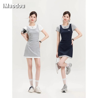 IMAODOU Tính khí giả váy hai mảnh nữ mùa hè mới niche sang trọng váy hoàn toàn đẹp