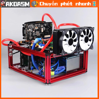 [Hàng Sẵn] Thiết kế khung mở DIY Hợp kim nhôm Vỏ máy tính làm mát bằng nước ITX Khung (S) [AKOASM]