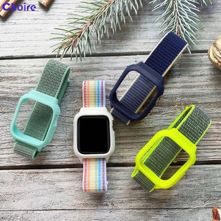 Thích hợp cho dây đeo Apple Nylon Apple Watch12345 Dây đeo Velcro silicon thế hệ-CH