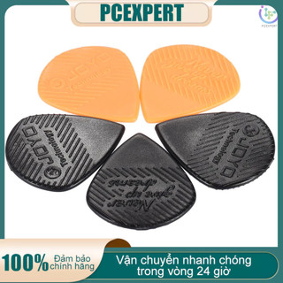 Bộ 5 miếng gảy đàn guitar bằng nhựa hình tam giác 3 trong 2 màu đen cam