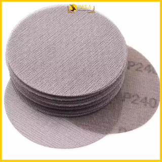 Dela 25 chiếc 5 inch 125mm Lưới chà nhám Đĩa móc & vòng Giấy nhám không bụi mài mòn