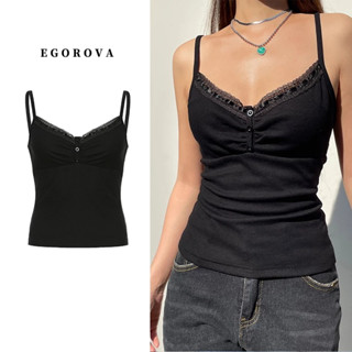 Áo liền quần bó sát cổ điển màu đen có nút gập và áo crop top không tay