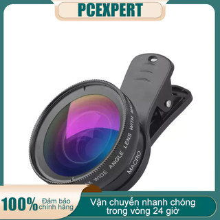 Ống kính góc rộng macro thương hiệu APEXEL APL-0.45WM 0.45X dạng kẹp điện thoại tiện lợi