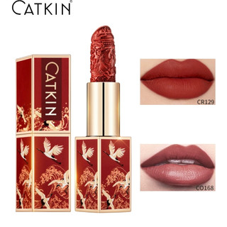 CATKIN Rouge Lipstick Son thỏi dưỡng ẩm kháng nước lâu trôi với 6 màu thời trang tùy chọn 3.6g