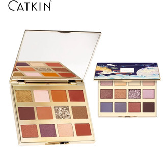 CATKIN Moonlight 12 Colors Eyeshadow Bảng phấn mắt với màu lì và màu nhũ thời trang Y2K 2000s