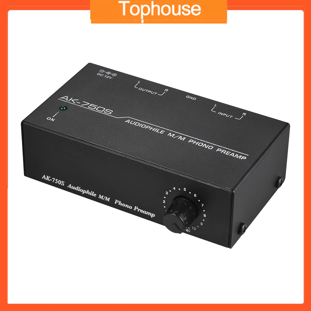 Ĩ Audiophile M/M Phono Preamp Preamplifier with Level Controls RCA Input & Output Interfaces