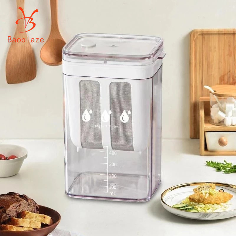 BAOBLAZEhộp làm sữa chua hy lạp  Hộp lọc sữa chua Hy Lạp Lạp Giúp Tách Váng Sữa Toàn Vệ Sinh, Lõi Lọ