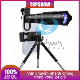 Bộ ống kính tele điện thoại di động 40X có kẹp ống kính + Giá đỡ điện thoại + Chân máy Mini có thể mở rộng + Màn trập từ xa để đi bộ đường dài Cắm trại Quan sát động vật hoang dã Trò chơi thể thao mặt trăng Đồng hồ hòa nhạc