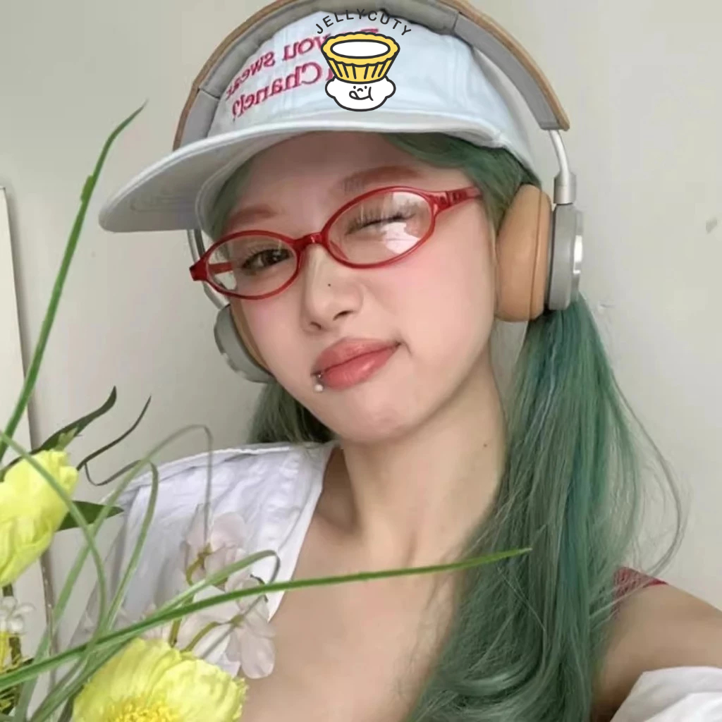 🍥jellycuty🍥 👓Kính Mát Y2K Vintage Màu Đỏ Trong Suốt Ống Kính Chữ Nhật Nẹp Kính Mắt Dành Cho Nữ Bé Gái Thời Trang Ngoài Trời Kính Mắt Cosplay Đồ | BigBuy360 - bigbuy360.vn