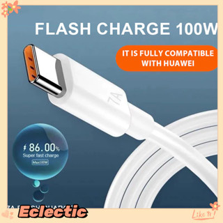 - Eclectic - Cáp dữ liệu Type-C sạc siêu nhanh 7A cho cáp sạc Flash điện thoại Huawei Mate 40pro Glory