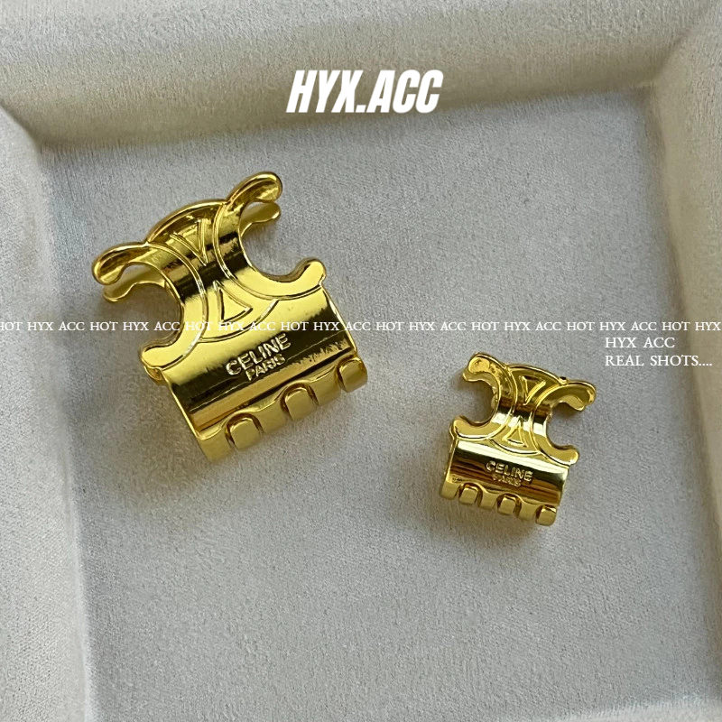 Barrettes Classic Retro Vàng Mini Barrettes Nổ Cá Mập Kẹp