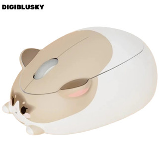 DIGIBLUSKY Chuột không dây 2.4GHz Chuột mèo rối 1200 DPI Tắt tiếng