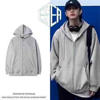 Áo hoodie nam ESEA Áo khoác mùa đông có mũ trùm đầu dáng rộng phong cách Hàn Quốc Thời trang mùa đông nam