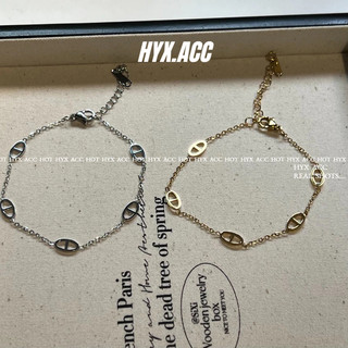 Vòng tay phụ nữ Vòng tay bằng thép titan mũi lợn tối giản [Vòng tay đa năng]